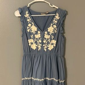 Blue floral sundress